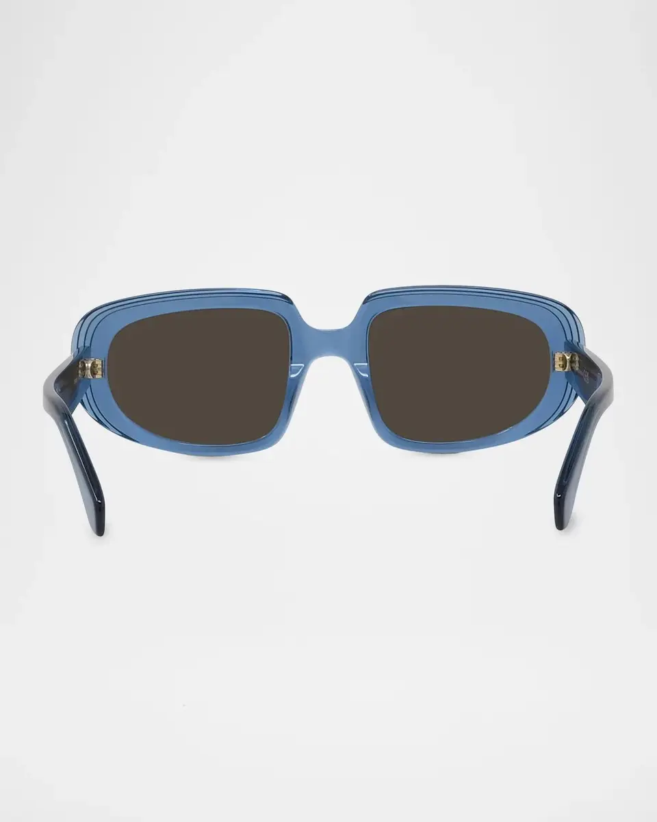 Loewe Men's Anagram Acetate Oval Sunglasses | Thumbnail 5 Loewe Men's Anagram Acetate Oval Sunglasses | Thumbnail 5