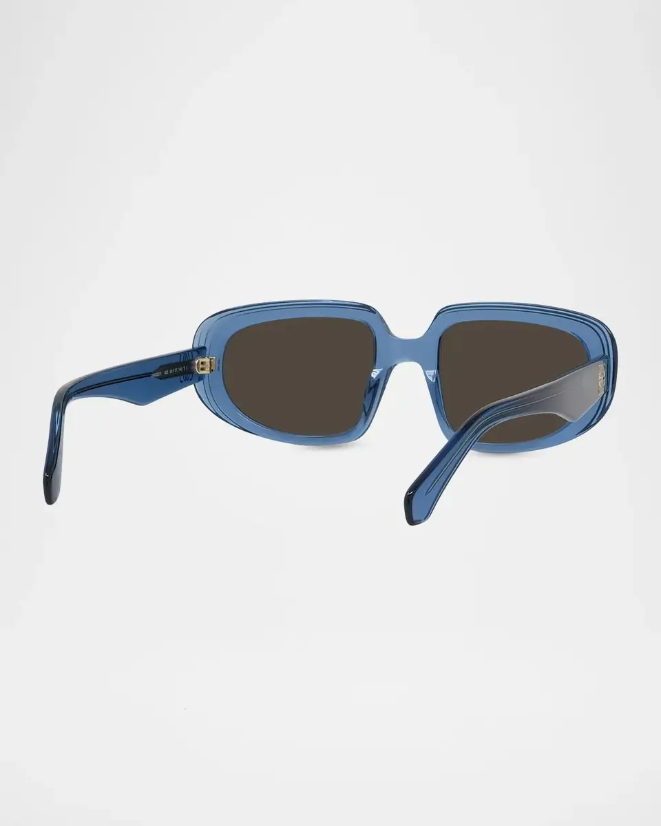 Loewe Men's Anagram Acetate Oval Sunglasses | Thumbnail 6 Loewe Men's Anagram Acetate Oval Sunglasses | Thumbnail 6