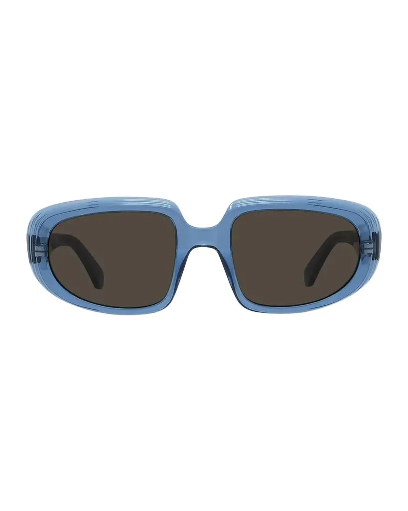 Loewe Men's Anagram Acetate Oval Sunglasses