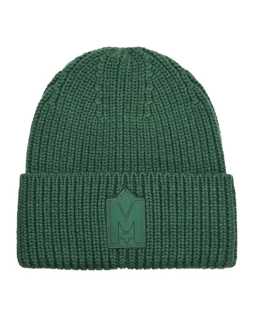 Mackage Men's M-Logo Patch Beanie Hat