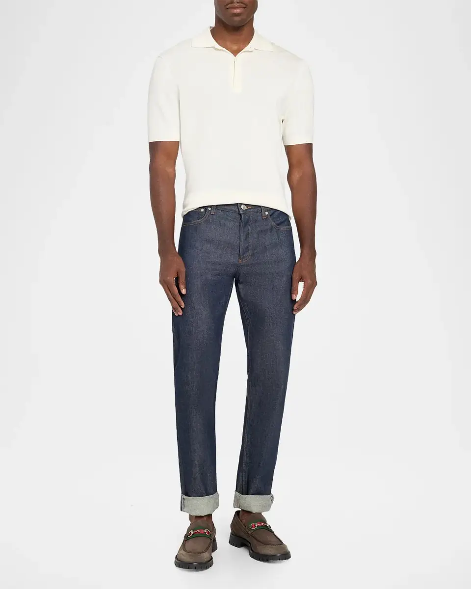 Gucci Men's Sylke Suede Web Bit Loafers | Thumbnail 3 Gucci Men's Sylke Suede Web Bit Loafers | Thumbnail 3