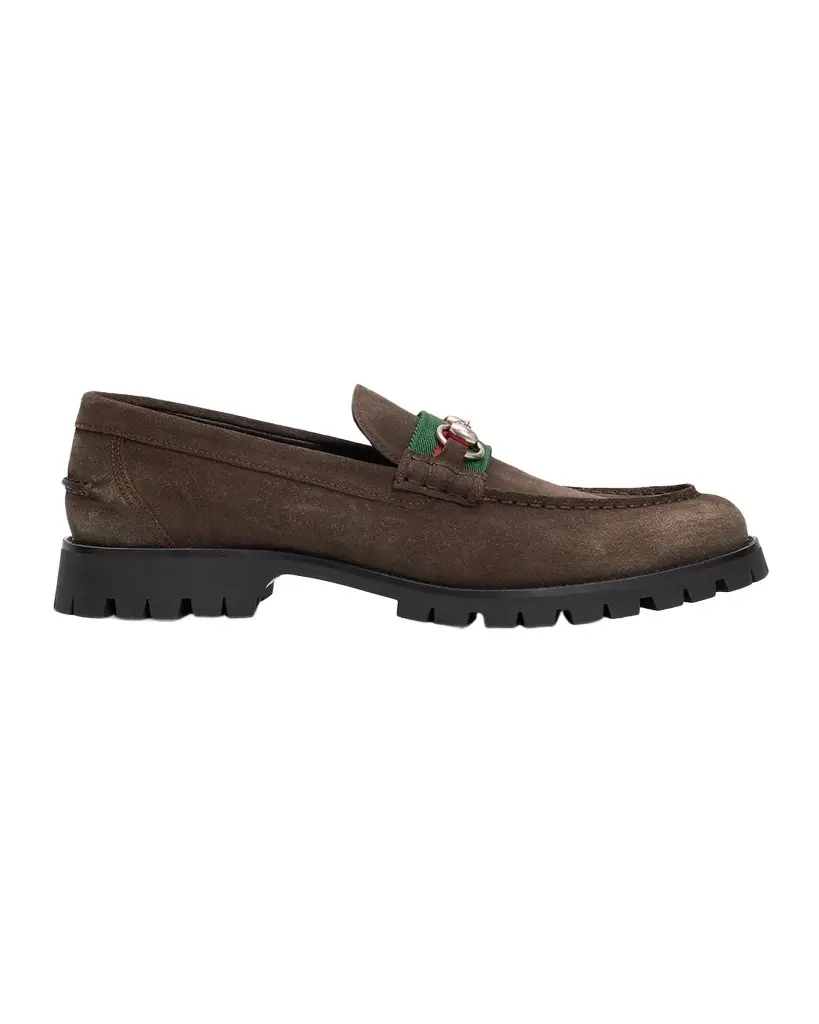 Men's Sylke Suede Web Bit Loafers Men's Sylke Suede Web Bit Loafers