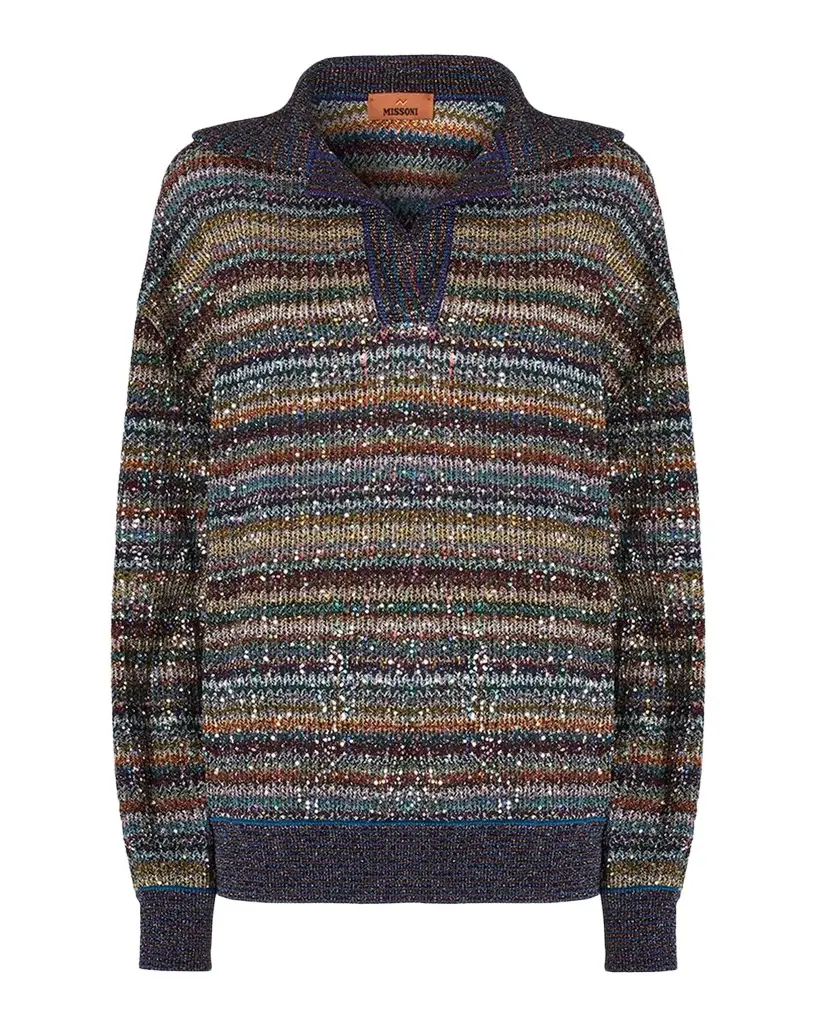 Missoni Viscose Lame Polo Shirt