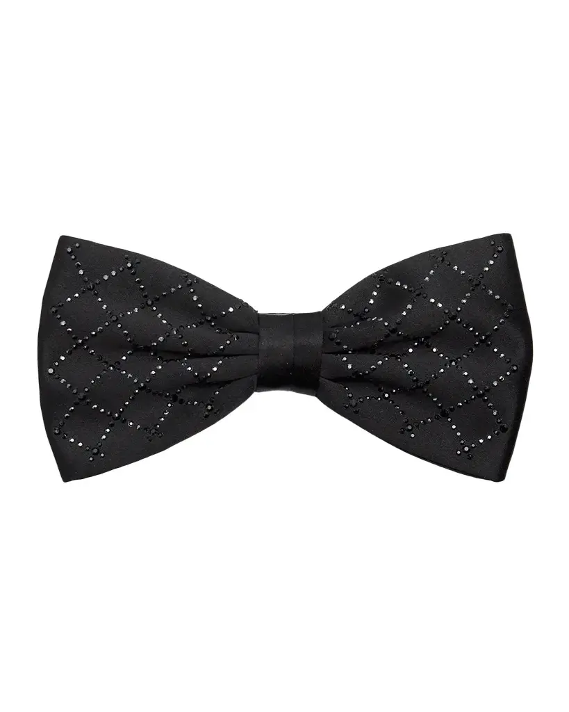 Stefano Ricci Men's Swarovski Crystal Lattice Silk Bow Tie