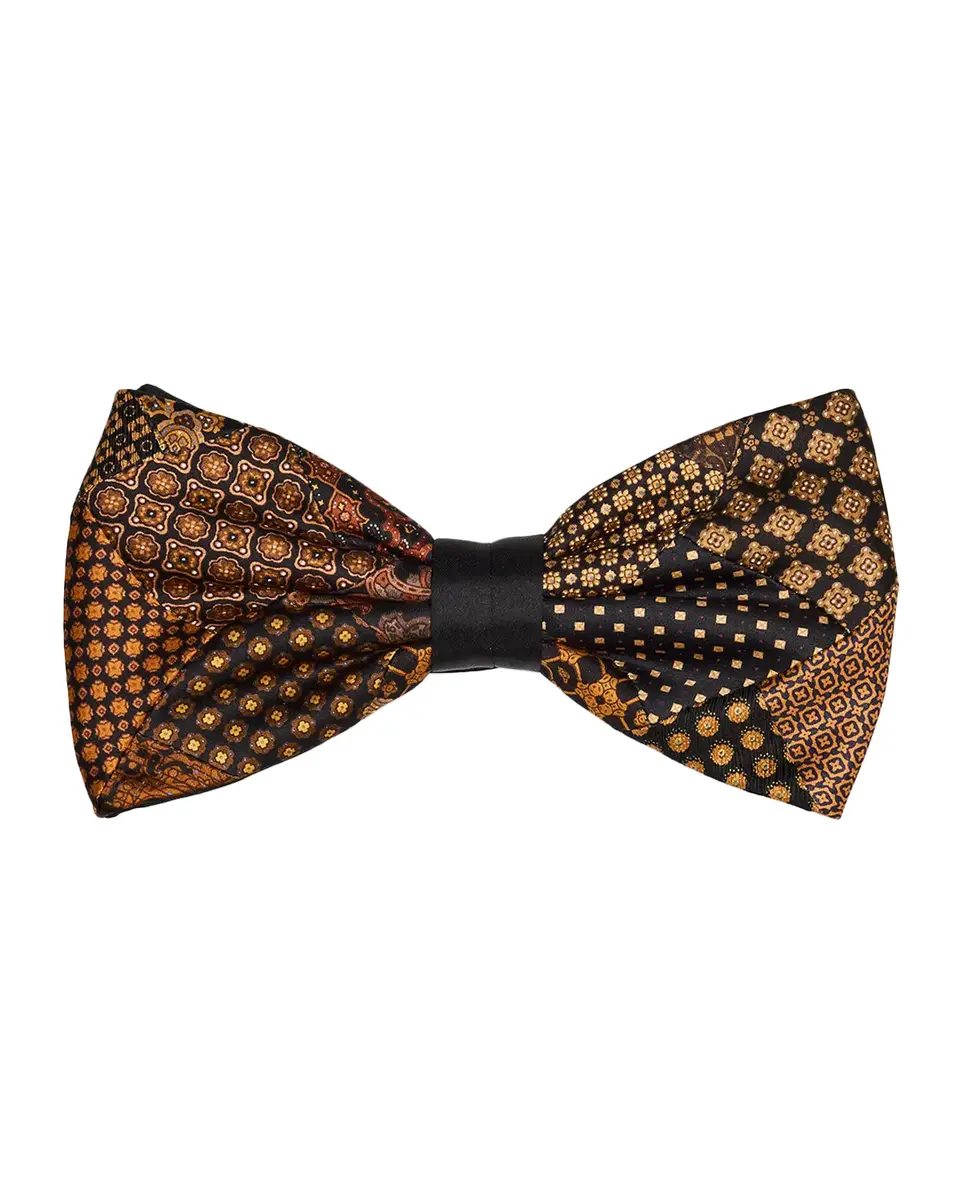 Stefano Ricci Men's Silk Patchwork Bow Tie | Thumbnail 2 Stefano Ricci Men's Silk Patchwork Bow Tie | Thumbnail 2