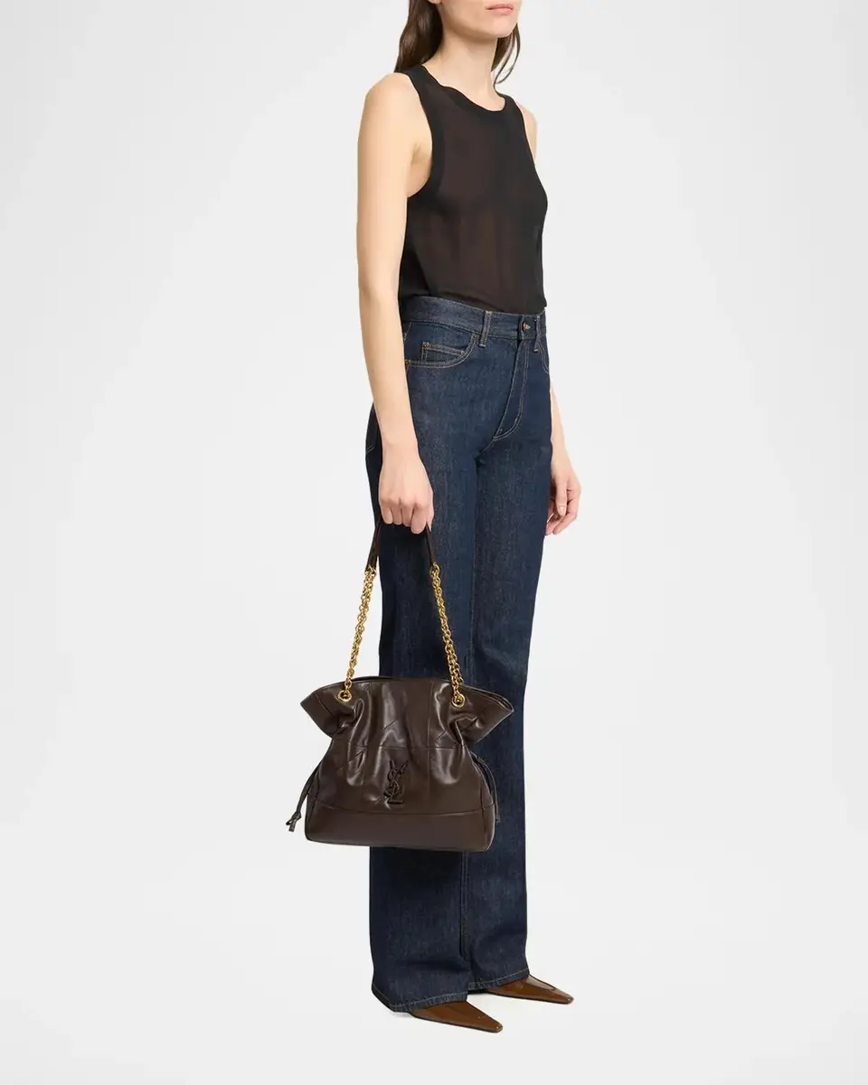 Saint Laurent Jamie Logo Leather Shoulder Bag | Thumbnail 5 Saint Laurent Jamie Logo Leather Shoulder Bag | Thumbnail 5