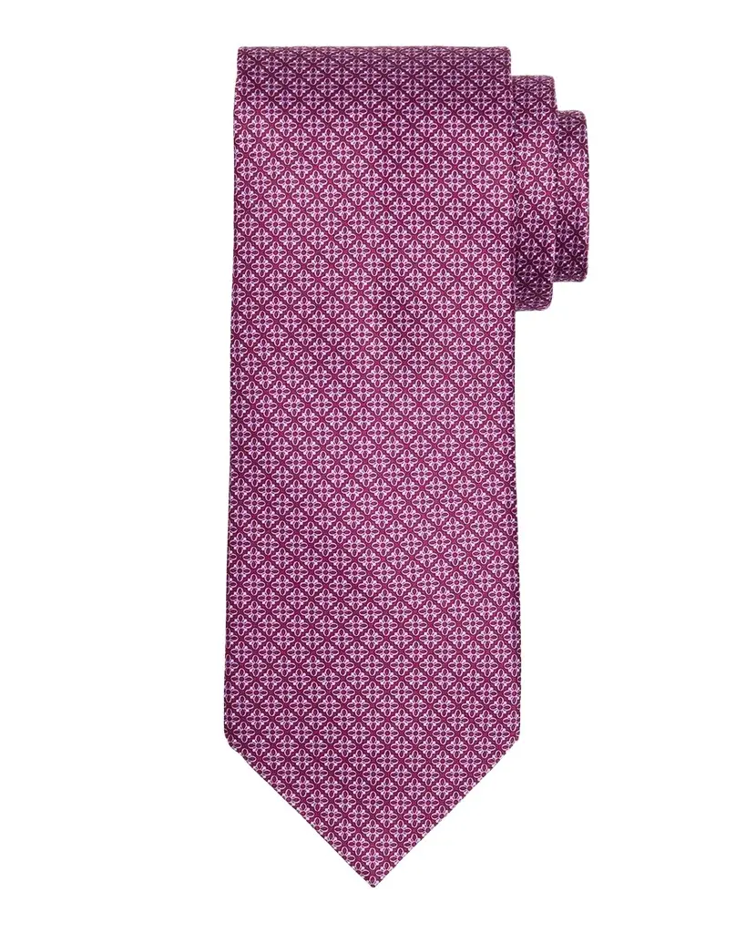 Men's Micro-Floral Silk Tie Men's Micro-Floral Silk Tie