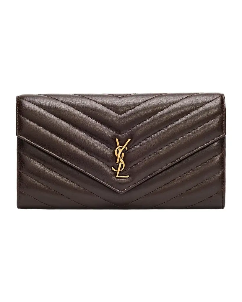 Saint Laurent Cassandre Matelassé Leather Wallet