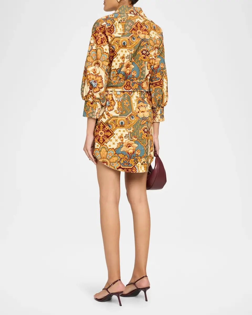 Cara Cara Villena Paisley Mini Shirtdress | Thumbnail 3 Cara Cara Villena Paisley Mini Shirtdress | Thumbnail 3