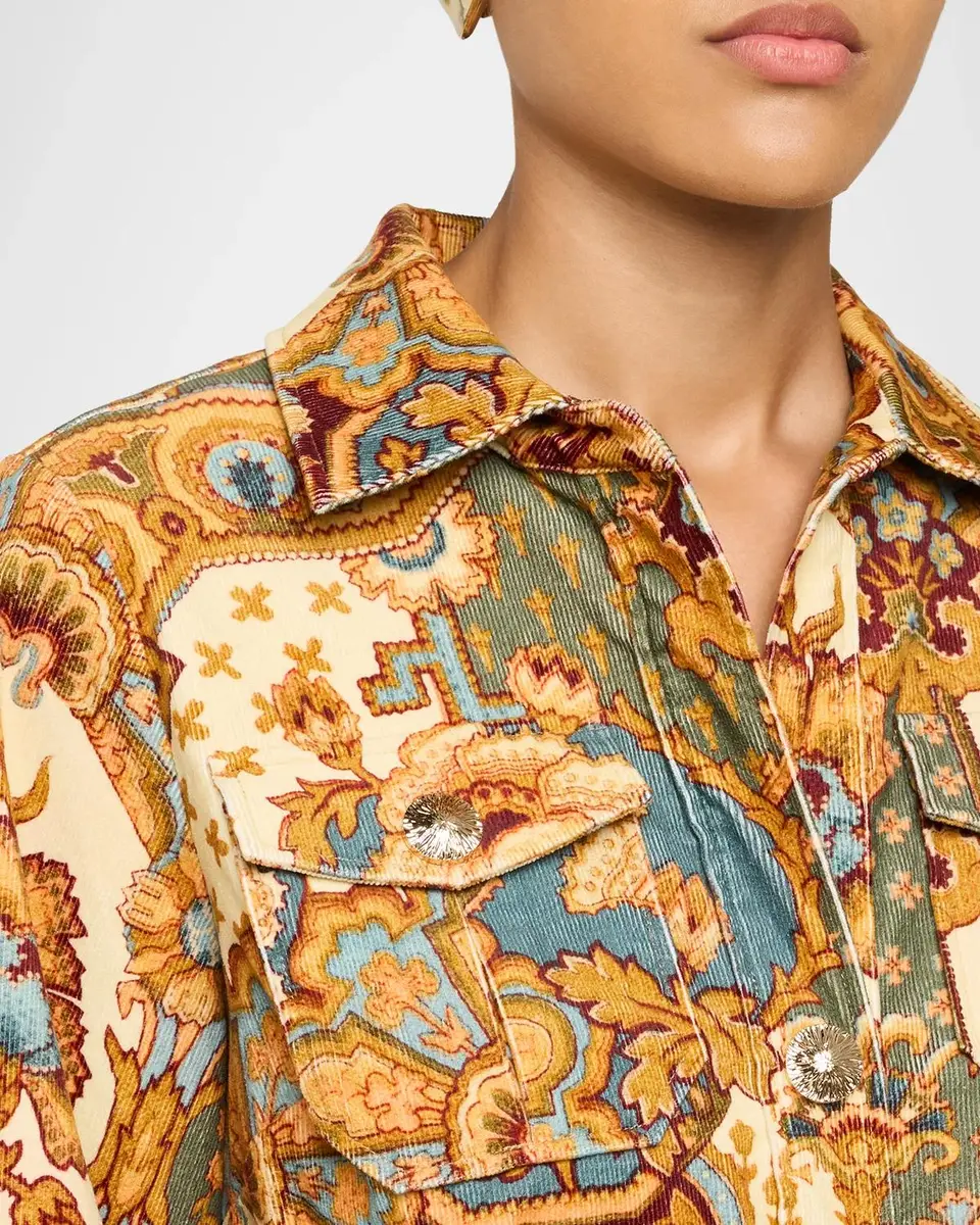 Cara Cara Villena Paisley Mini Shirtdress | Thumbnail 5 Cara Cara Villena Paisley Mini Shirtdress | Thumbnail 5