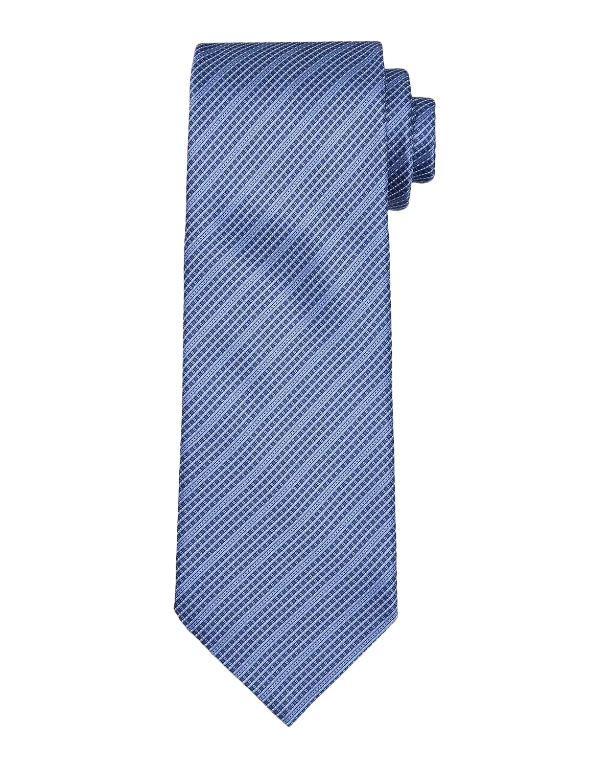 Men's Diagonal Stripe Silk Tie