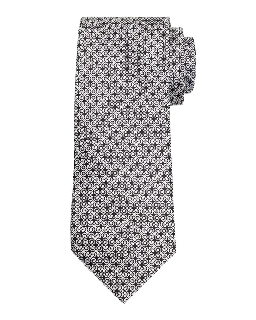 Men's Diamond and Circle Silk Tie Men's Diamond and Circle Silk Tie
