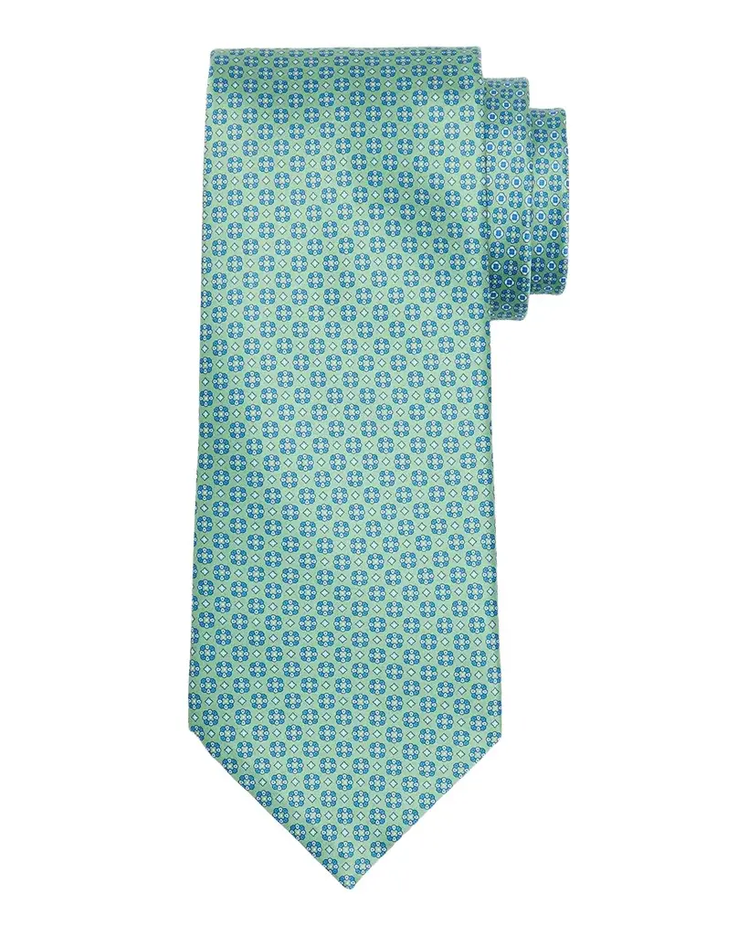 Men's Micro-Floral Silk Tie Men's Micro-Floral Silk Tie