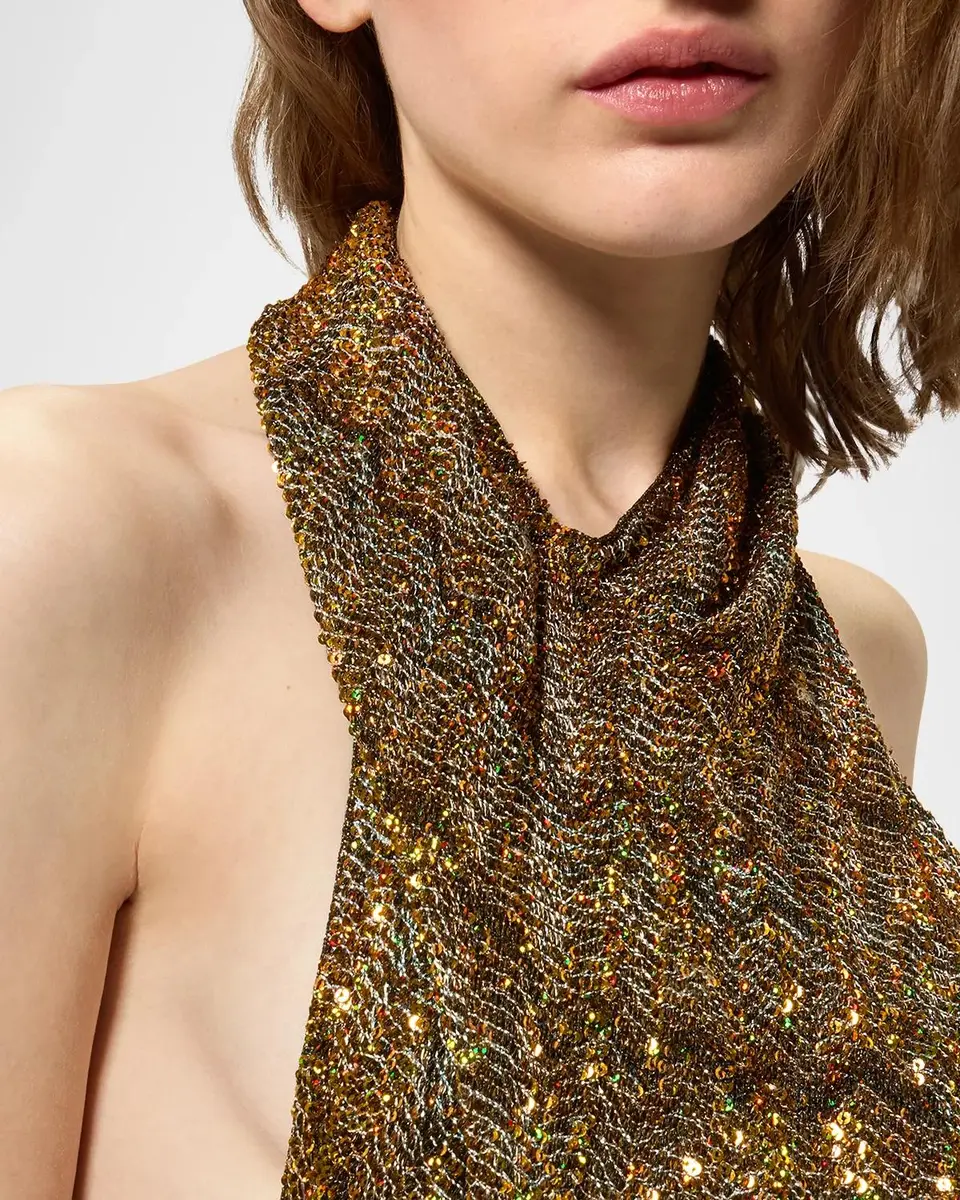 Missoni Cowl-Neck Sleeveless Long Dress | Thumbnail 4