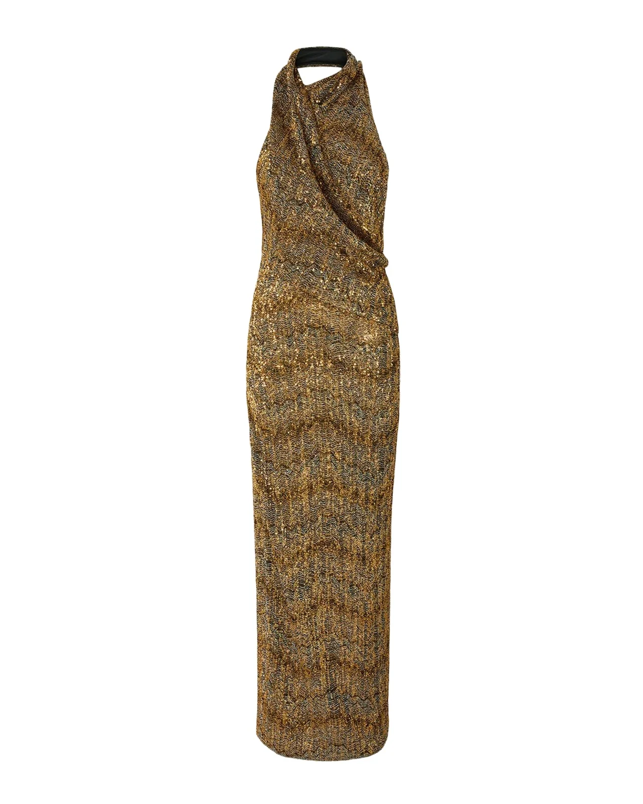 Cowl-Neck Sleeveless Long Dress Cowl-Neck Sleeveless Long Dress