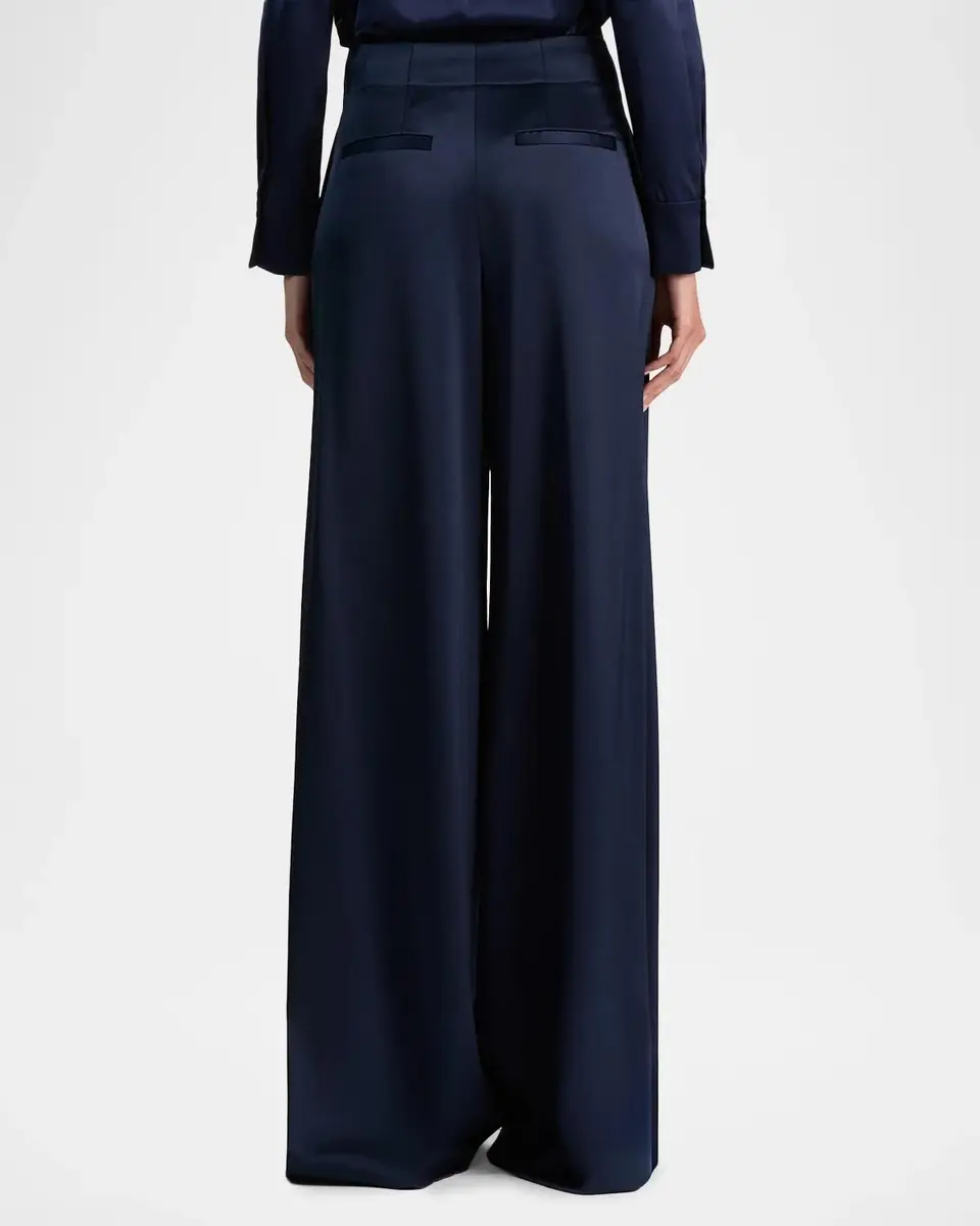 Alice + Olivia Eloise Satin Wide-Leg Pants | Thumbnail 3 Alice + Olivia Eloise Satin Wide-Leg Pants | Thumbnail 3
