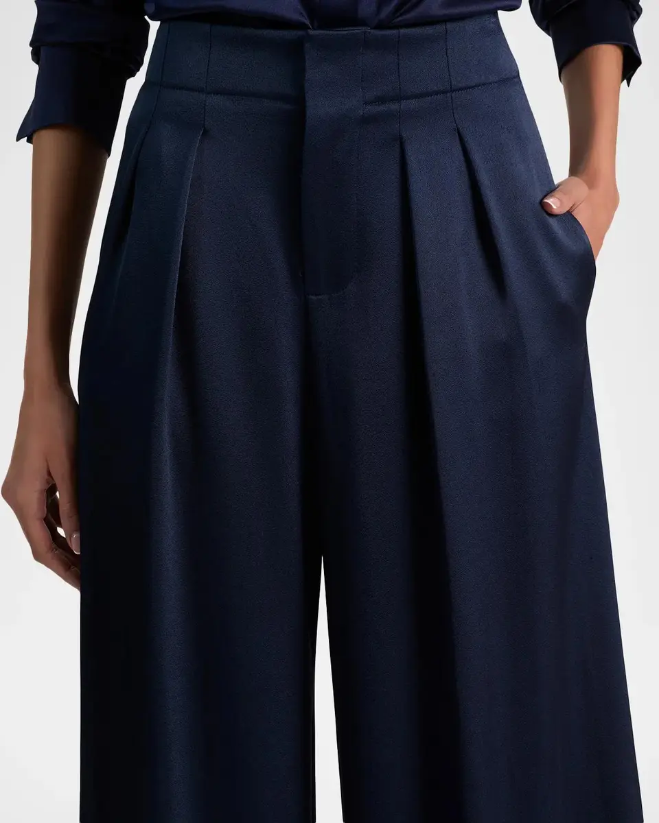 Alice + Olivia Eloise Satin Wide-Leg Pants | Thumbnail 5 Alice + Olivia Eloise Satin Wide-Leg Pants | Thumbnail 5
