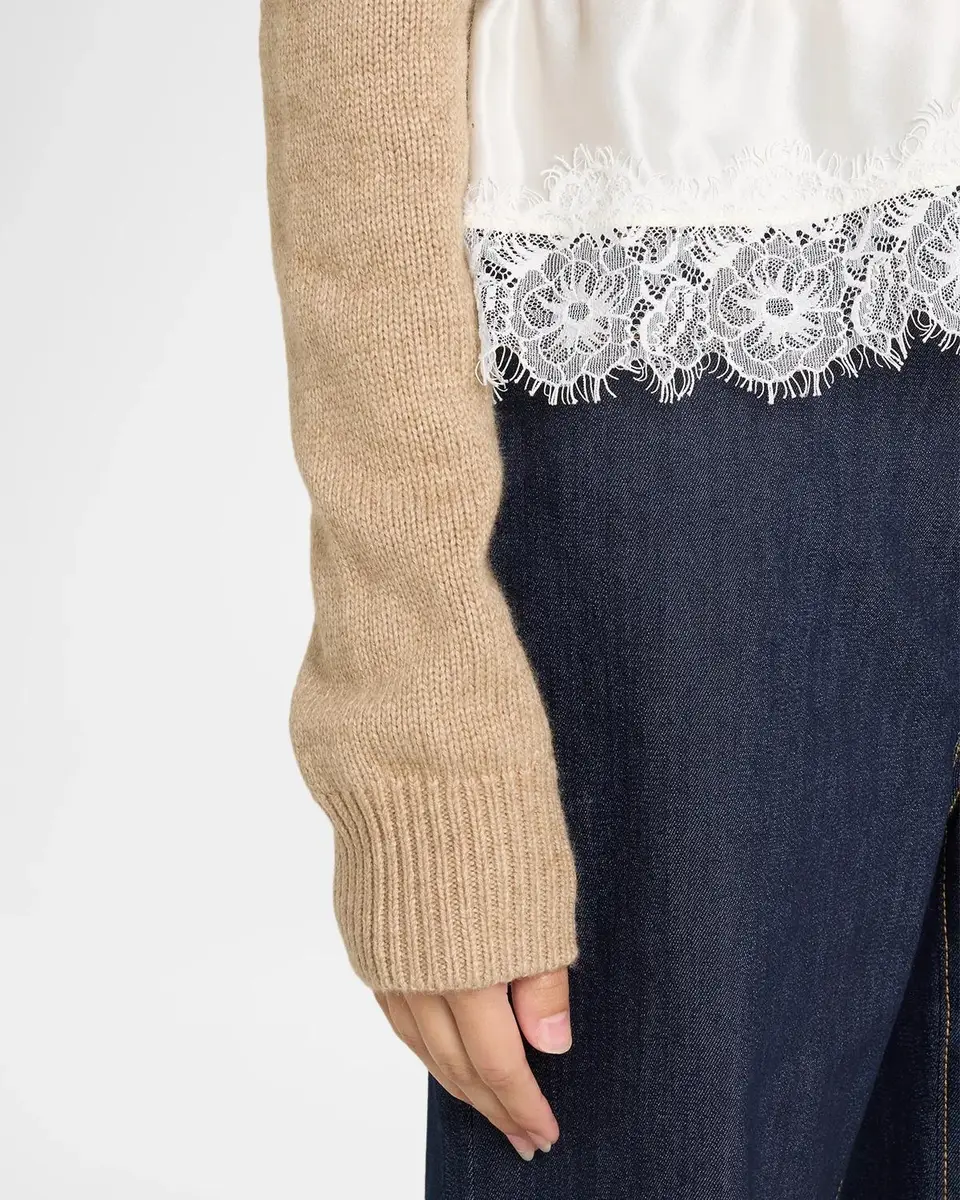 Cinq à Sept Zyla Cashmere Blend Layered Sweater | Thumbnail 5 Cinq à Sept Zyla Cashmere Blend Layered Sweater | Thumbnail 5