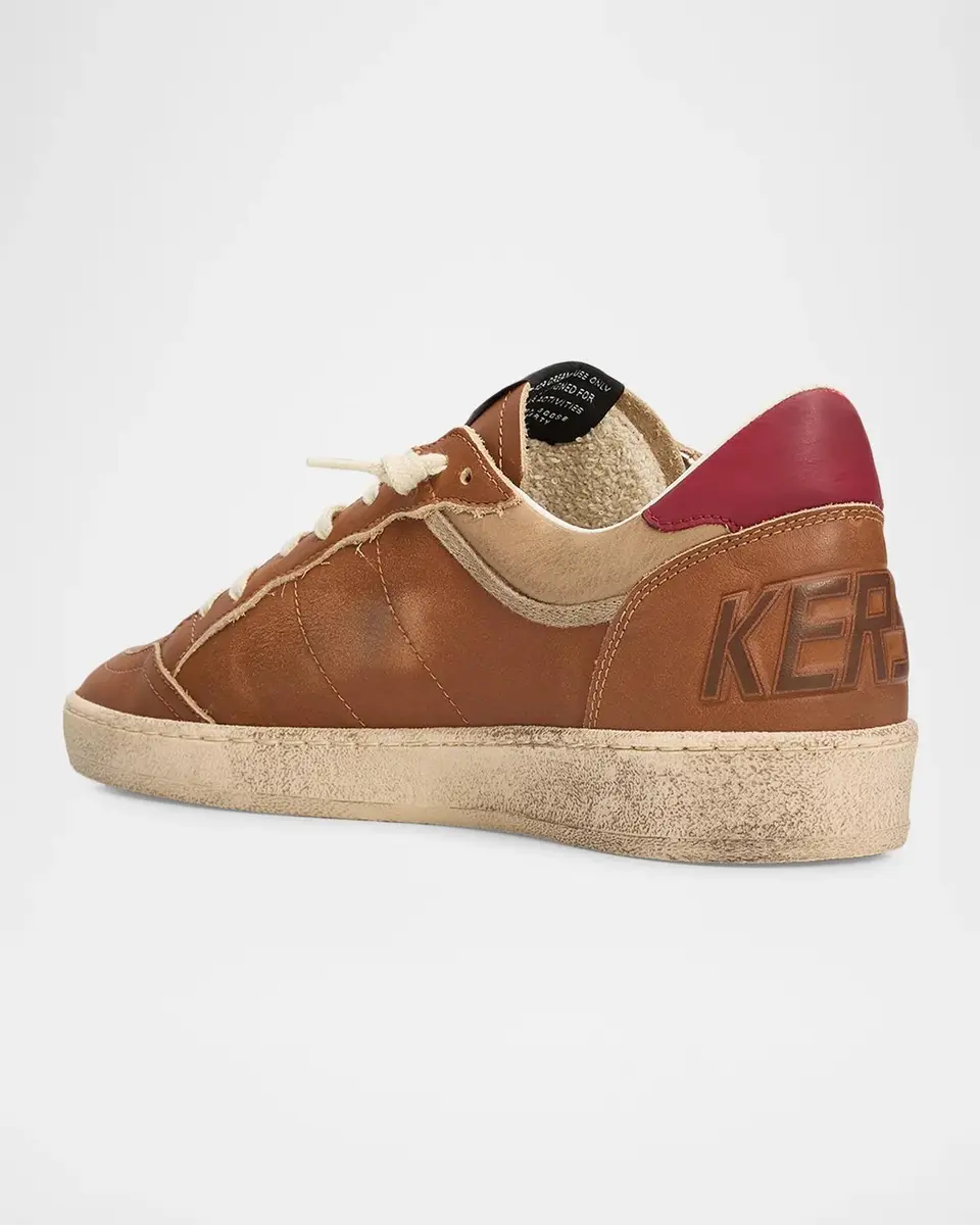 Golden Goose Men's Ballstar Suede-Star Leather Sneakers | Thumbnail 2 Golden Goose Men's Ballstar Suede-Star Leather Sneakers | Thumbnail 2