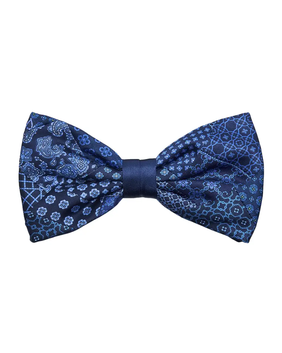 Stefano Ricci Men's Silk Patchwork Bow Tie | Thumbnail 2 Stefano Ricci Men's Silk Patchwork Bow Tie | Thumbnail 2