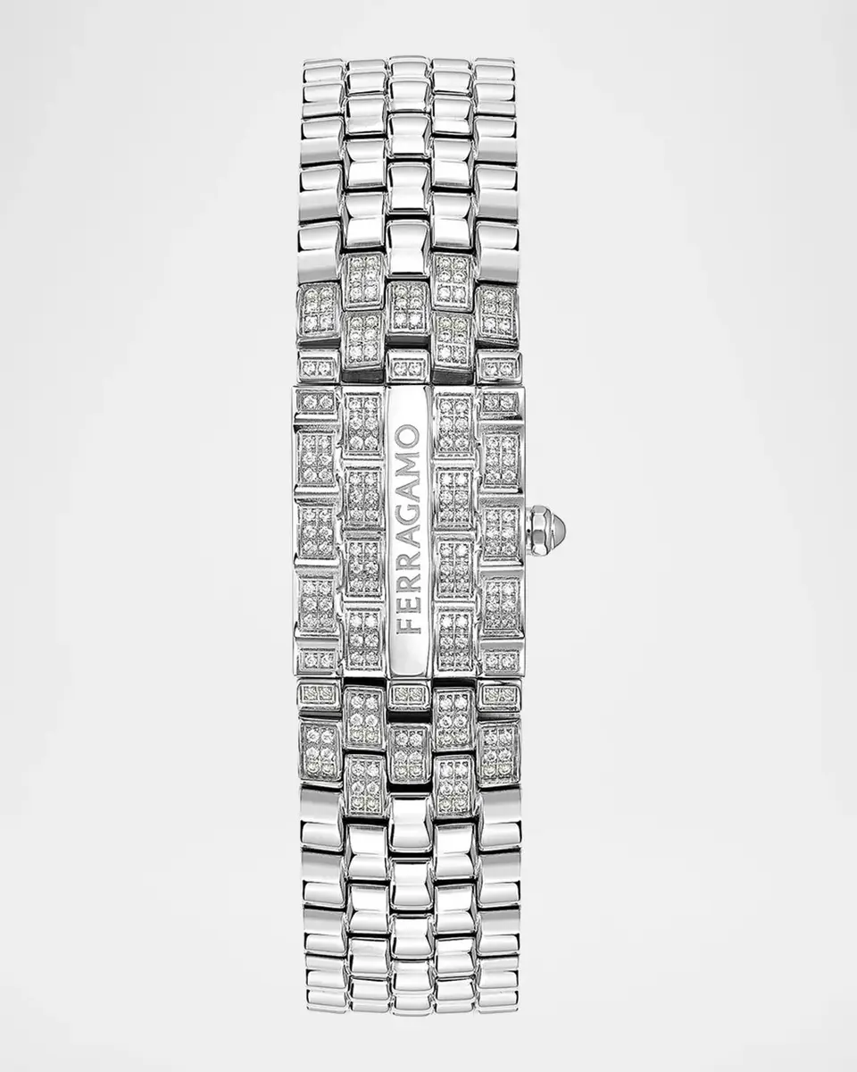 Ferragamo Men's Secret Stainless Steel & 0.84 TCW Diamond Bracelet Watch/18.5MM x 30MM | Thumbnail 6 Ferragamo Men's Secret Stainless Steel & 0.84 TCW Diamond Bracelet Watch/18.5MM x 30MM | Thumbnail 6
