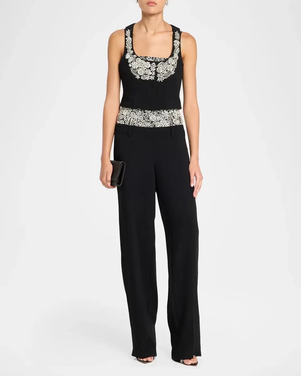 Cinq à Sept Aliana Embellished Cropped Vest | Thumbnail 2 Cinq à Sept Aliana Embellished Cropped Vest | Thumbnail 2
