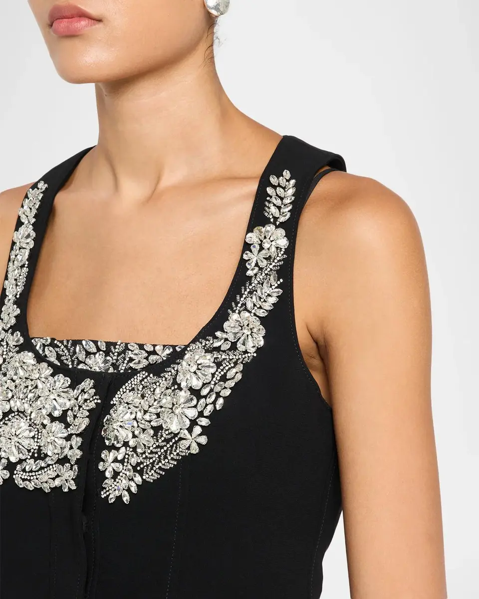 Cinq à Sept Aliana Embellished Cropped Vest | Thumbnail 5 Cinq à Sept Aliana Embellished Cropped Vest | Thumbnail 5