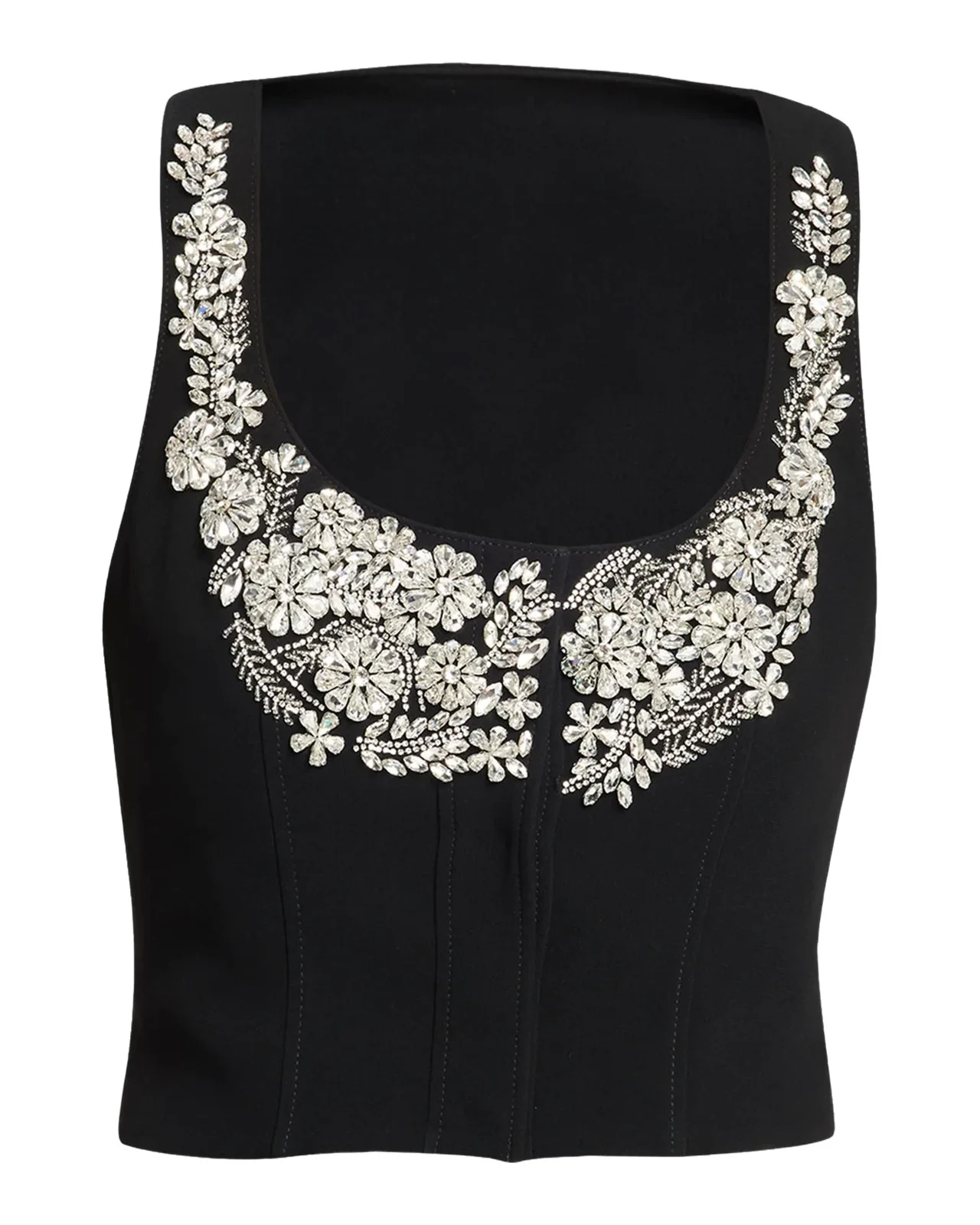 Aliana Embellished Cropped Vest