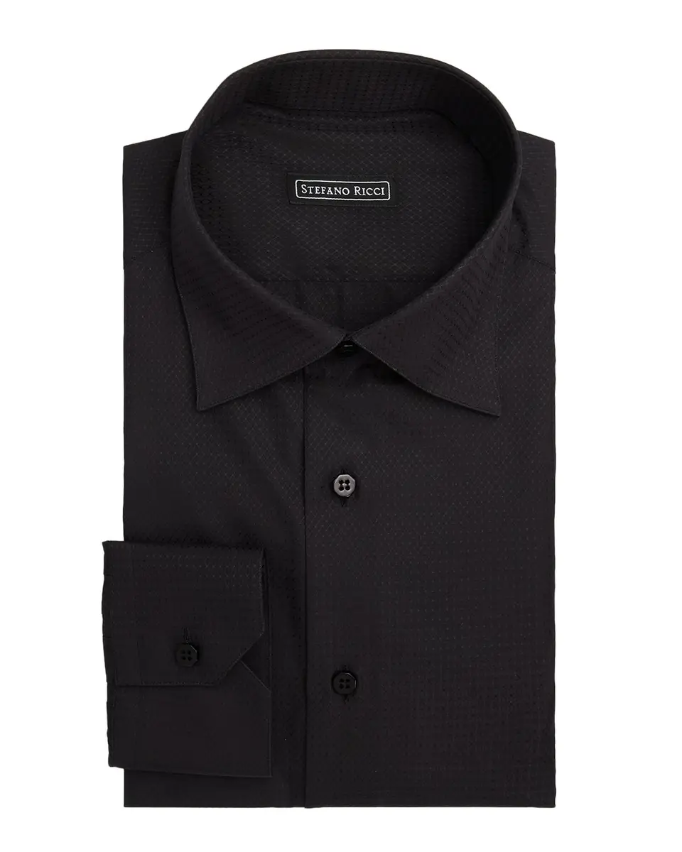 Stefano Ricci Men's Geometric Dot Print Dress Shirt | Thumbnail 3 Stefano Ricci Men's Geometric Dot Print Dress Shirt | Thumbnail 3