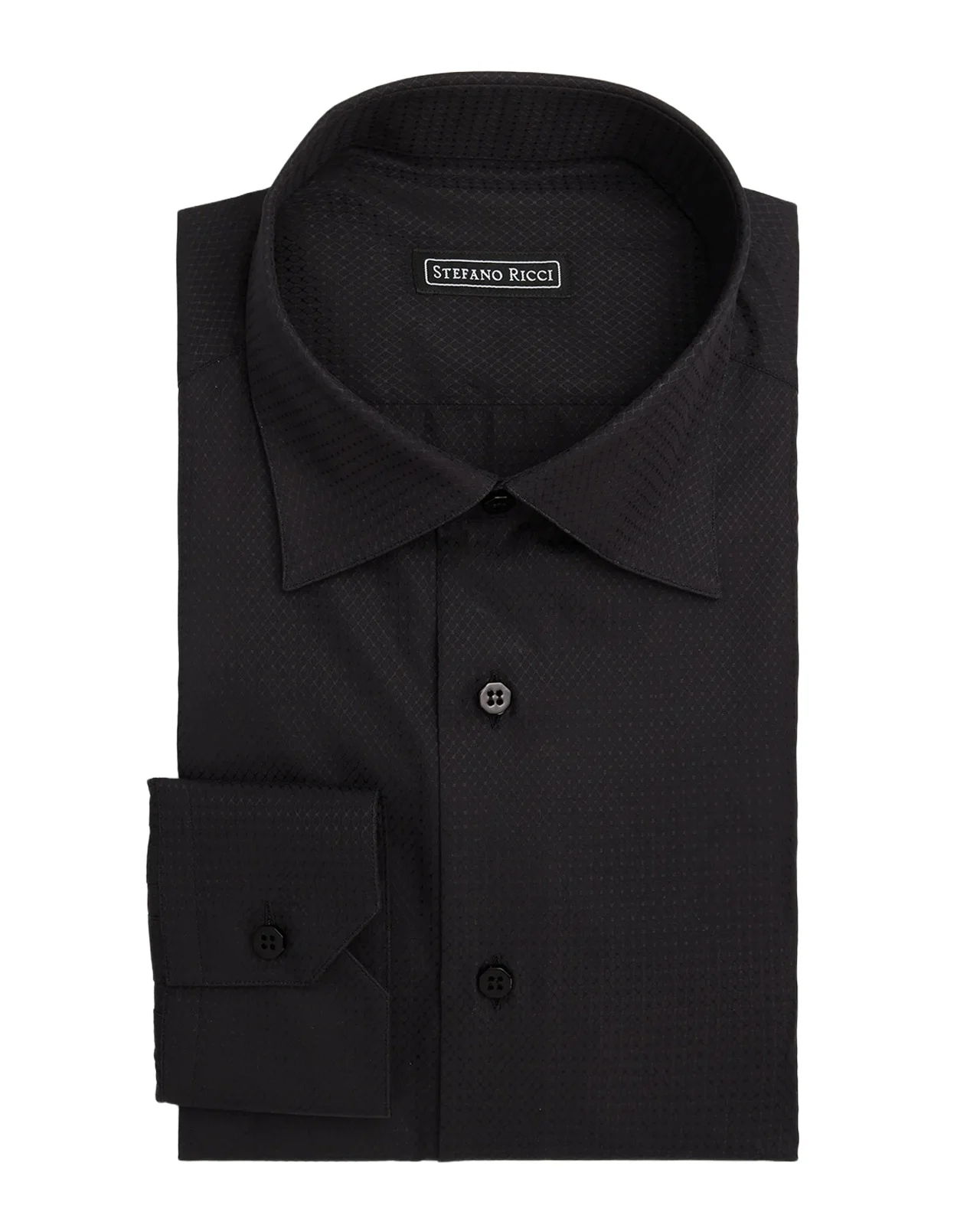 Men's Geometric Dot Print Dress Shirt
