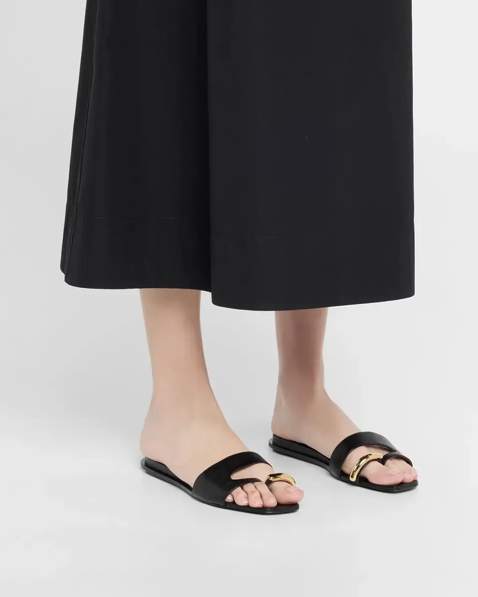 Tory Burch Pierced Leather Toe Ring Flat Sandals | Thumbnail 2 Tory Burch Pierced Leather Toe Ring Flat Sandals | Thumbnail 2