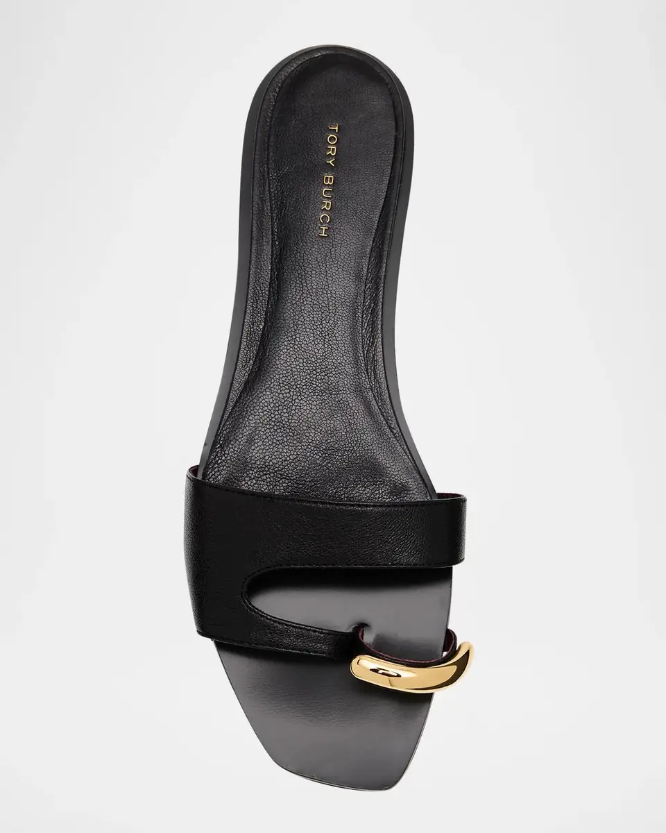 Tory Burch Pierced Leather Toe Ring Flat Sandals | Thumbnail 6 Tory Burch Pierced Leather Toe Ring Flat Sandals | Thumbnail 6