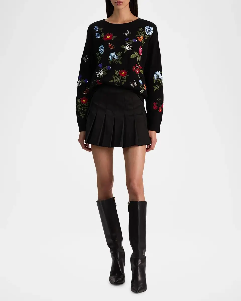 Alice + Olivia Teanna Embellished Sweater | Thumbnail 2 Alice + Olivia Teanna Embellished Sweater | Thumbnail 2