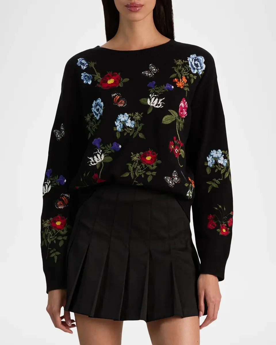 Alice + Olivia Teanna Embellished Sweater | Thumbnail 4 Alice + Olivia Teanna Embellished Sweater | Thumbnail 4