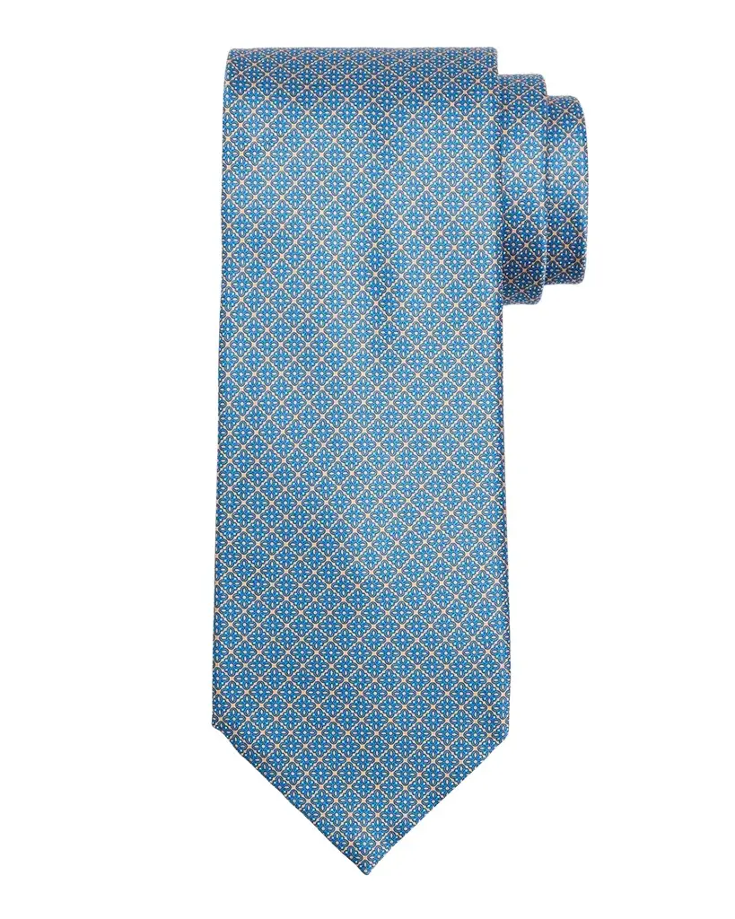 Men's Micro-Floral Silk Tie Men's Micro-Floral Silk Tie