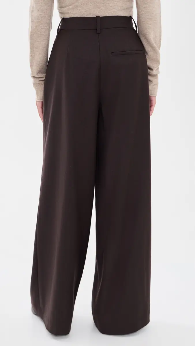 Theory Wide Pleated Trousers | Thumbnail 3 Theory Wide Pleated Trousers | Thumbnail 3