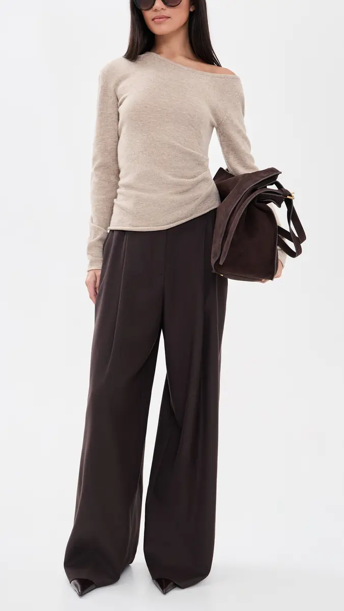 Theory Wide Pleated Trousers | Thumbnail 5 Theory Wide Pleated Trousers | Thumbnail 5