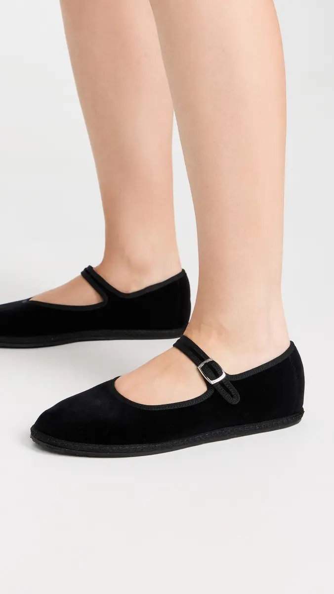 Vibi Venezia Mary Jane Nero Flats | Thumbnail 3 Vibi Venezia Mary Jane Nero Flats | Thumbnail 3