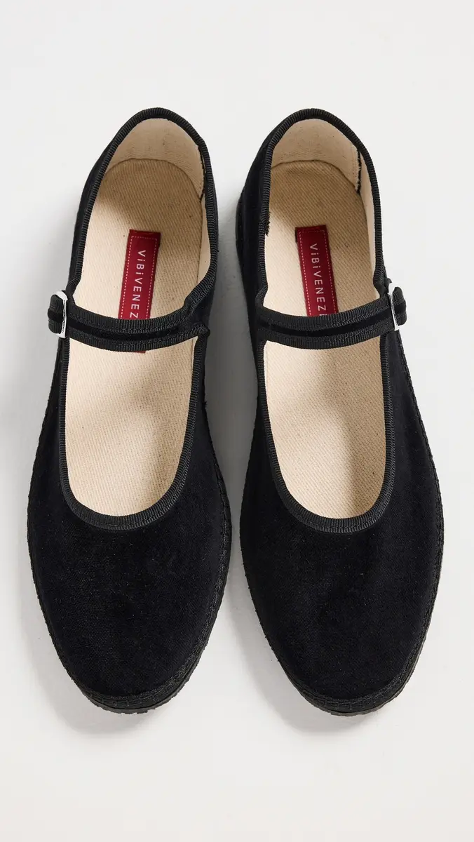 Vibi Venezia Mary Jane Nero Flats | Thumbnail 5 Vibi Venezia Mary Jane Nero Flats | Thumbnail 5