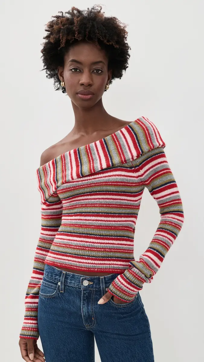 Guizio Off Shoulder Sweater | Thumbnail 2 Guizio Off Shoulder Sweater | Thumbnail 2