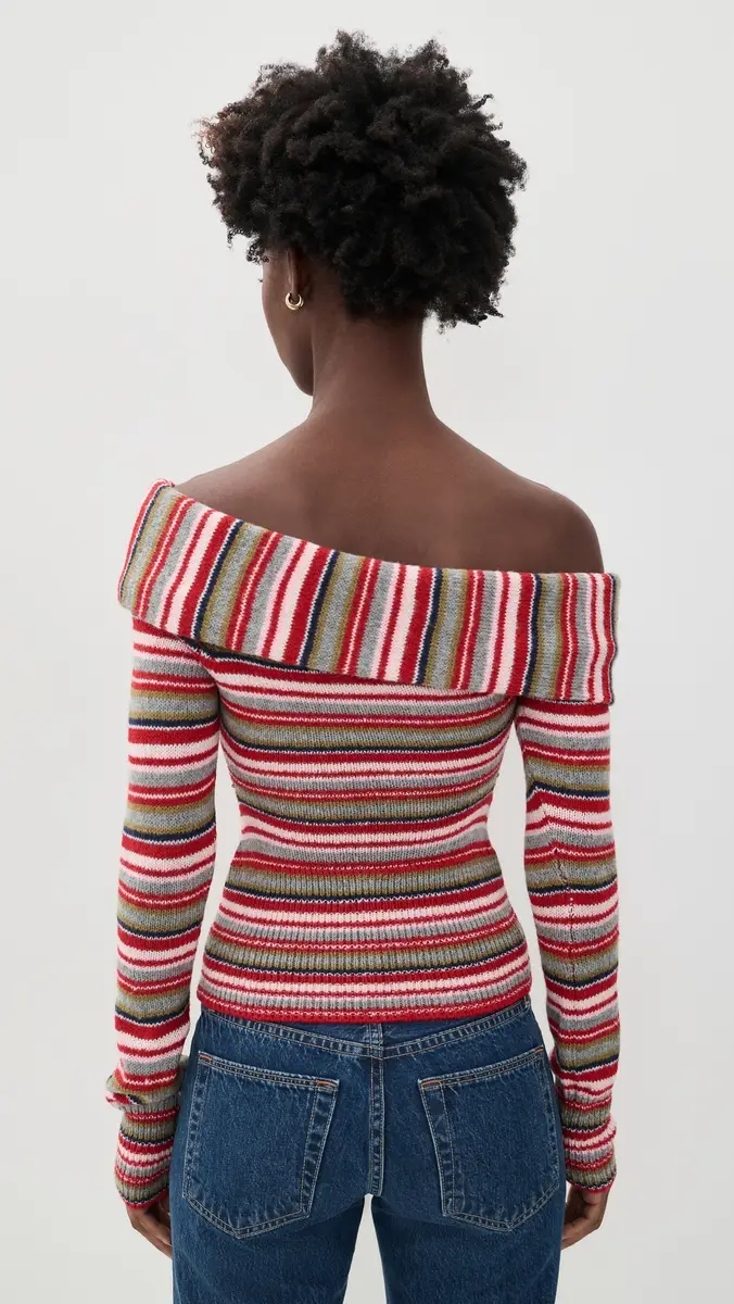Guizio Off Shoulder Sweater | Thumbnail 3 Guizio Off Shoulder Sweater | Thumbnail 3