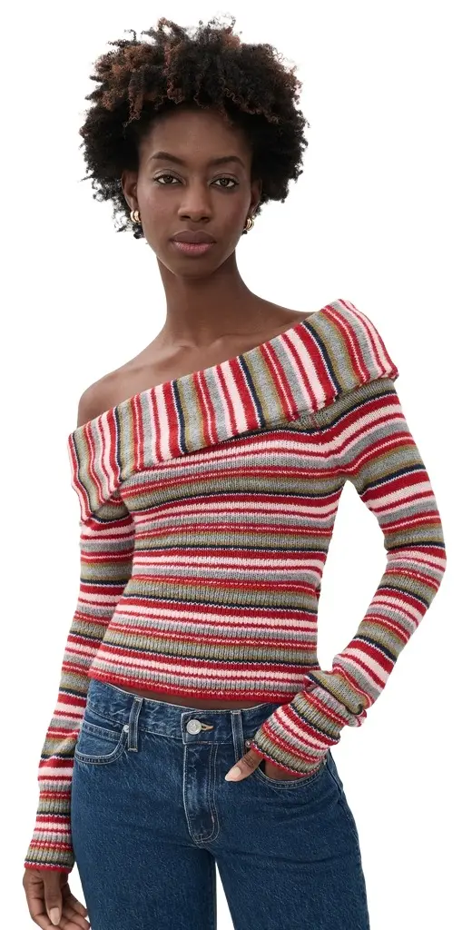 Guizio Off Shoulder Sweater