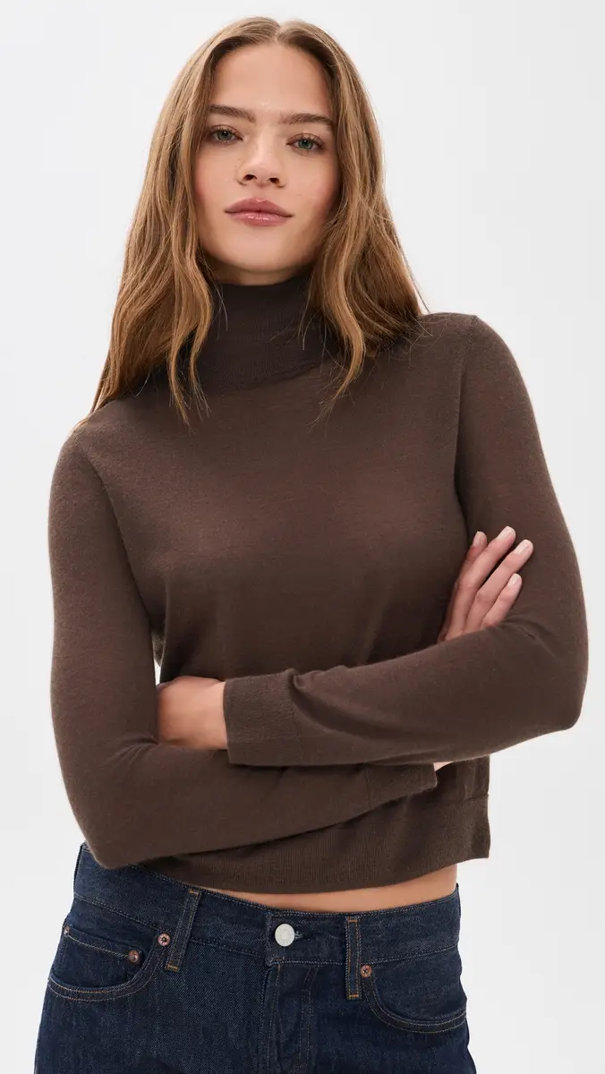Vince Slim Long Sleeve Cashmere Turtleneck | Thumbnail 2 Vince Slim Long Sleeve Cashmere Turtleneck | Thumbnail 2