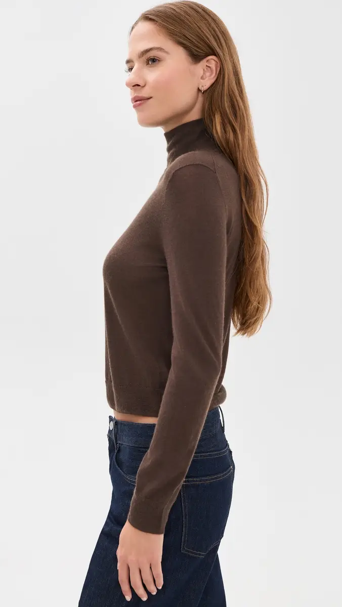 Vince Slim Long Sleeve Cashmere Turtleneck | Thumbnail 4 Vince Slim Long Sleeve Cashmere Turtleneck | Thumbnail 4