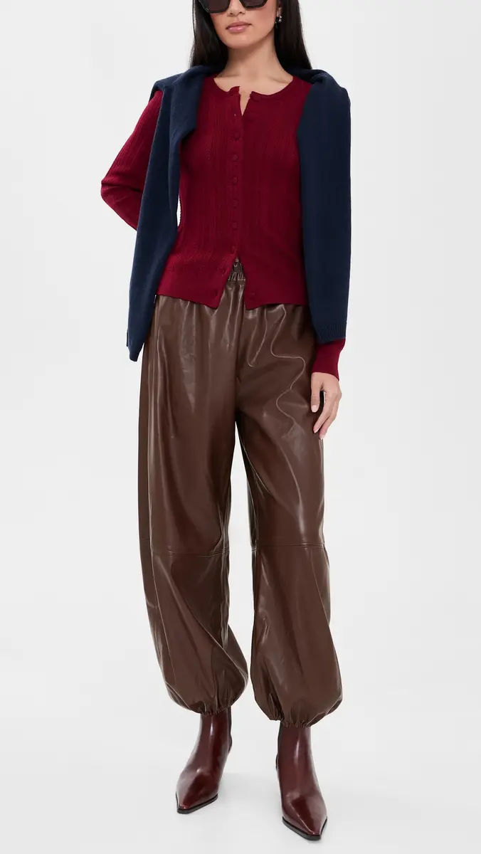 Wayf Camryn Faux Leather Balloon Pants | Thumbnail 5 Wayf Camryn Faux Leather Balloon Pants | Thumbnail 5