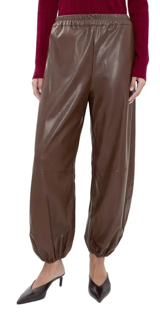 Wayf Camryn Faux Leather Balloon Pants