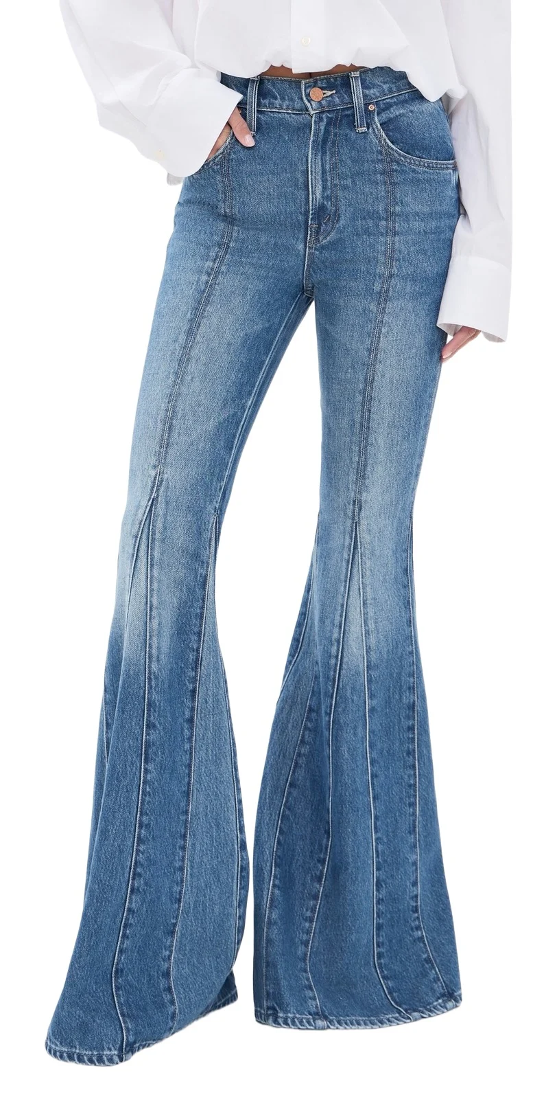 The Seamed Dollop Heel Jeans