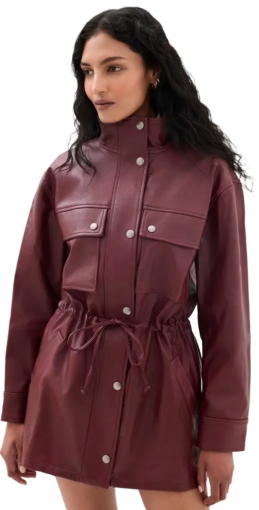 Wayf Angelina Faux Leather Jacket