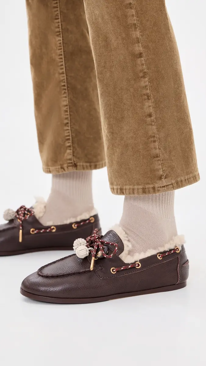 Larroudé Cyprus Shearling Boat Shoes | Thumbnail 3 Larroudé Cyprus Shearling Boat Shoes | Thumbnail 3
