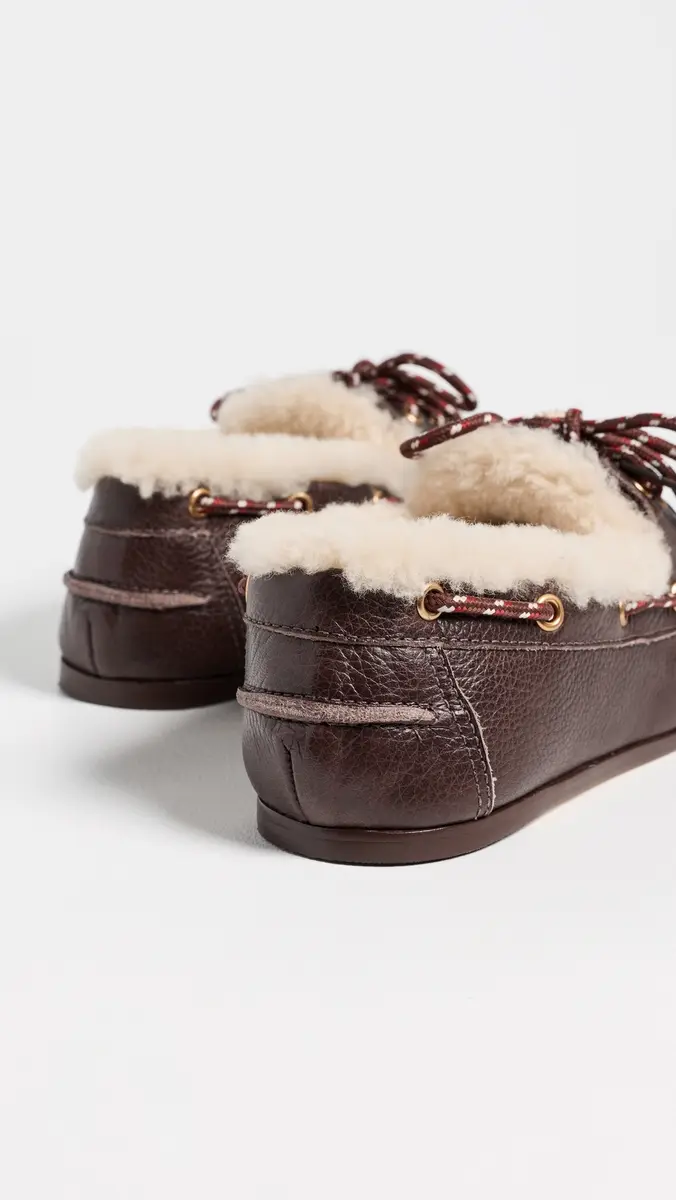 Larroudé Cyprus Shearling Boat Shoes | Thumbnail 4 Larroudé Cyprus Shearling Boat Shoes | Thumbnail 4